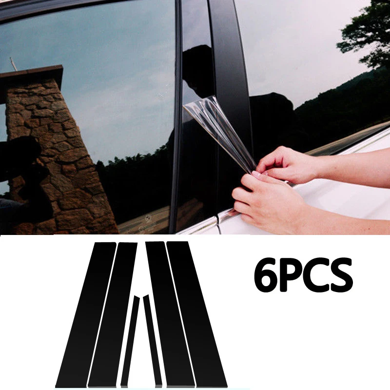 

6pcs Mirror Effect Window Pillar Posts Cover Trim Accessories For Honda Civic Sedan 2006-2011 Pillar Cover Trim Accessory Part