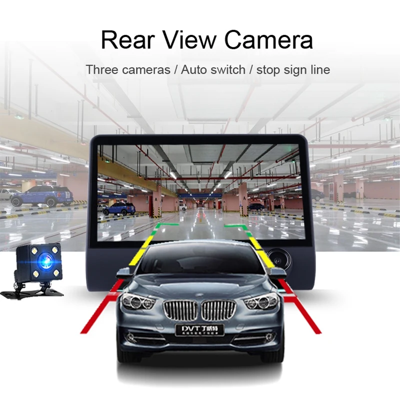  AUTO-3 In 1 Radar Auto Dvr Gps Tracker 40 Zoll 3 Weg Kameras Video Recorder Radar Detektor Dashcam 
