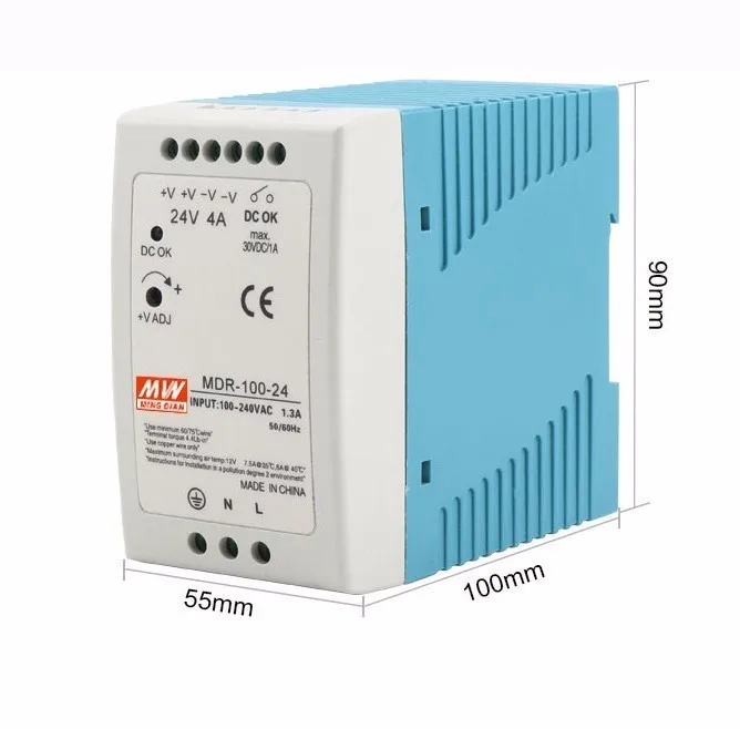 Мини Размеры Din Rail источник питания 12/24V ac dc импульсный источник питания мощностью 10 Вт, 20 Вт 40 Вт 60 Вт 100 в Китае(стандарты Ce, Approv для водителя СИД