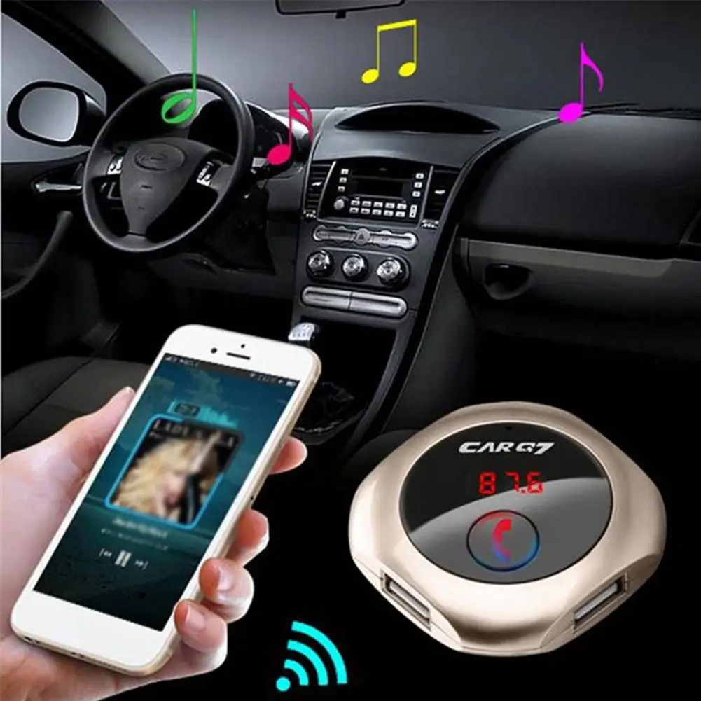 Беспроводной громкой связи Bluetooth FM передатчик модулятор MP3 плеер Зарядное
