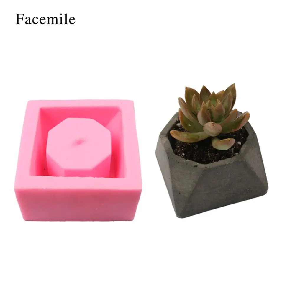 

1PCS Flower Potted Planter Silicone Mold Handmade Craft Garden Home Decoration Plant Flowerpot Cement Vase Molds