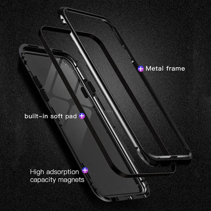 

mobile cell phone armor cover metal bumper magnetic Adsorption for oneplus 5t