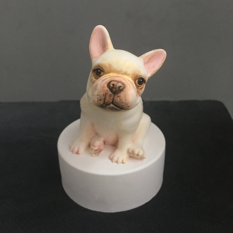 

Silicone Mold 3D Cool Bulldog Aroma Gypsum Epoxy resin smooth Mould Diy Pet dog Plaster Handicraft gift Home decor Clay Mold