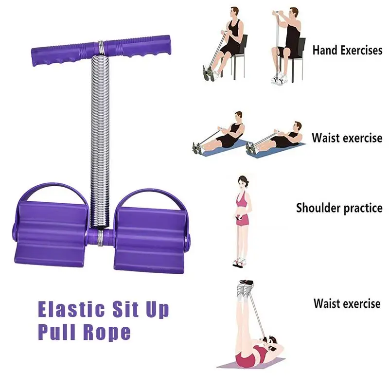 

Abdominal Training Leg Trainer Elastic Seated Drawstring Equipment Arm Waist Sports Fitness Stretching Weight Loss Family