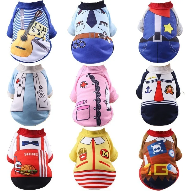 

Bruce Williams Cartoon Winter Warm Dog Clothes Cute Hoodies Clothes Soft Dog Jacket For Puppy Yorkie Chihuahua French Bulldog