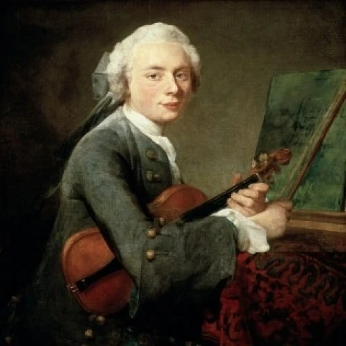Young Man with a Violin (Jeune Homme au Violon) Jean-Sim on Chardin (1699-1779 French) Musee du Louvre Paris | Дом и сад