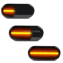 2x Янтарный Динамический светодиодный габаритный светильник для S. koda Octavia 1U 1996-2010 Seat Ibiza 6L Cordoba Toledo/Leon 1M