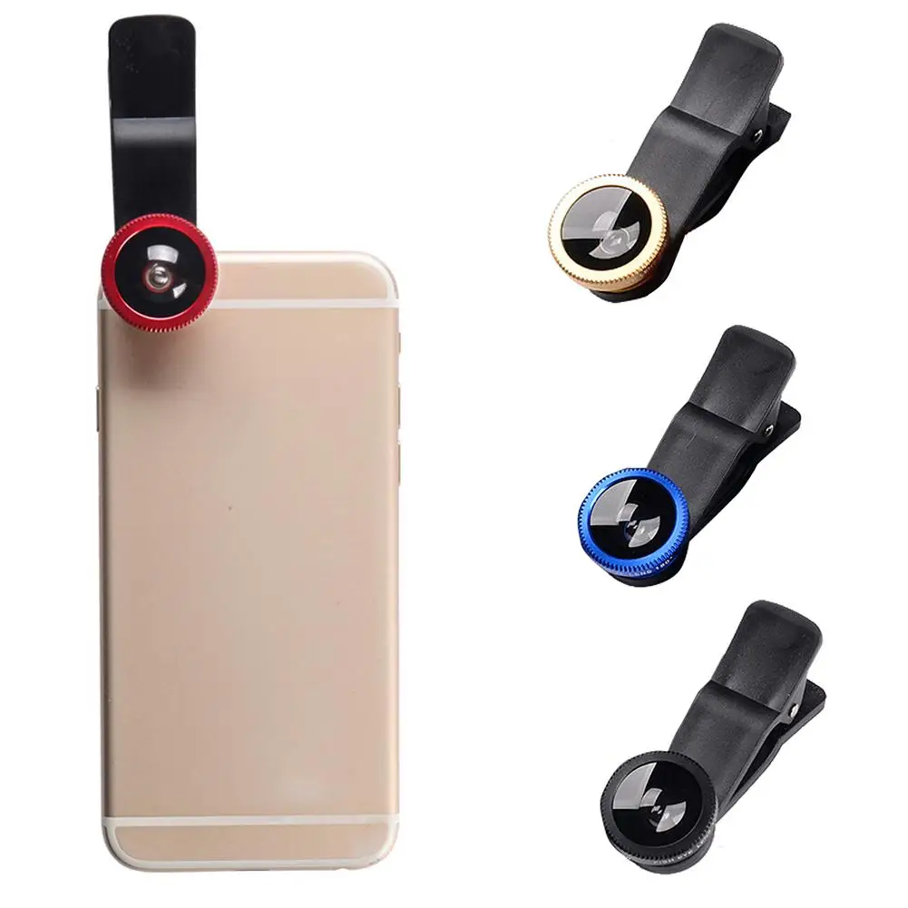 

3 in 1 Smartphone Camera Wide Angle Macro Fisheye Lens Clip Photography Tool