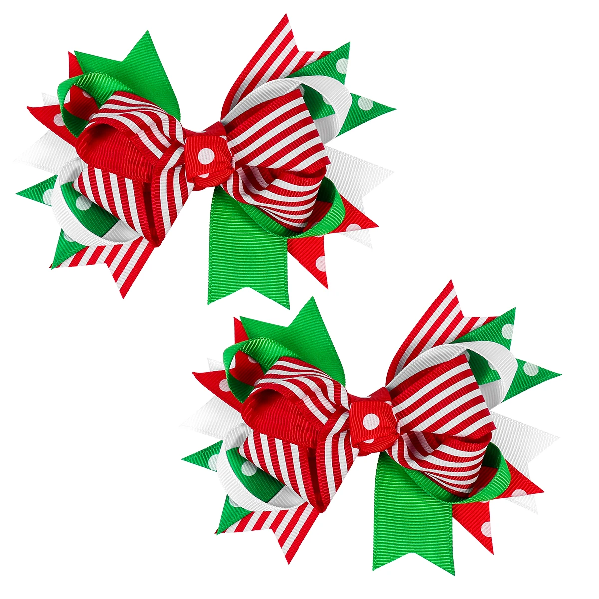 

2PCS Christmas Hair Clip Adorable Cute Oversized Bowknot Hair Pins Hair Barrettes Headdress for Women Girls Ladies