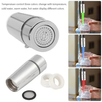 

Creative Copper LED Water Faucet Lighting Tap Head for Kitchen Bathroom Water Faucet Accessories Household Hardware Accessories