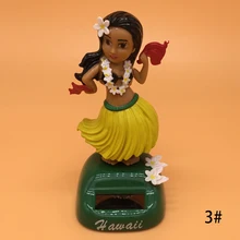 Прочный окружающей среды танцы хула девушка качающийся автомобиль Декор солнечной энергии качели игрушка