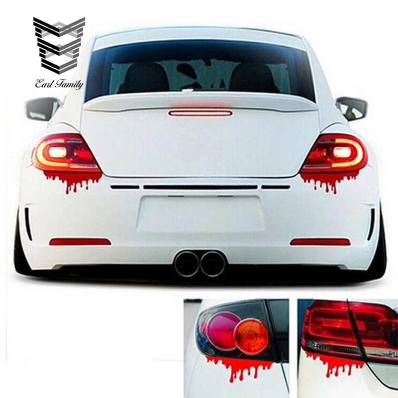 EARLFAMILY 14 см x 5 1 шт. модные автомобильные наклейки с красной кровью