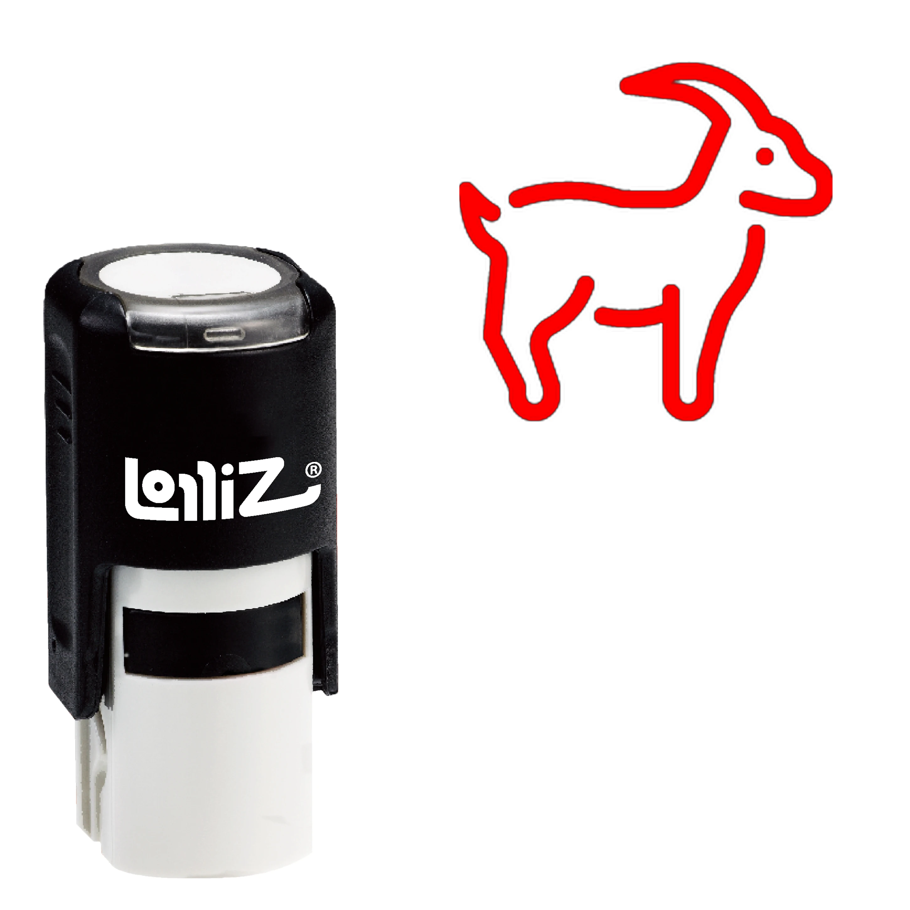 

LolliZ Goat Self-Inking Rubber Stamp - Modern Symbol Series