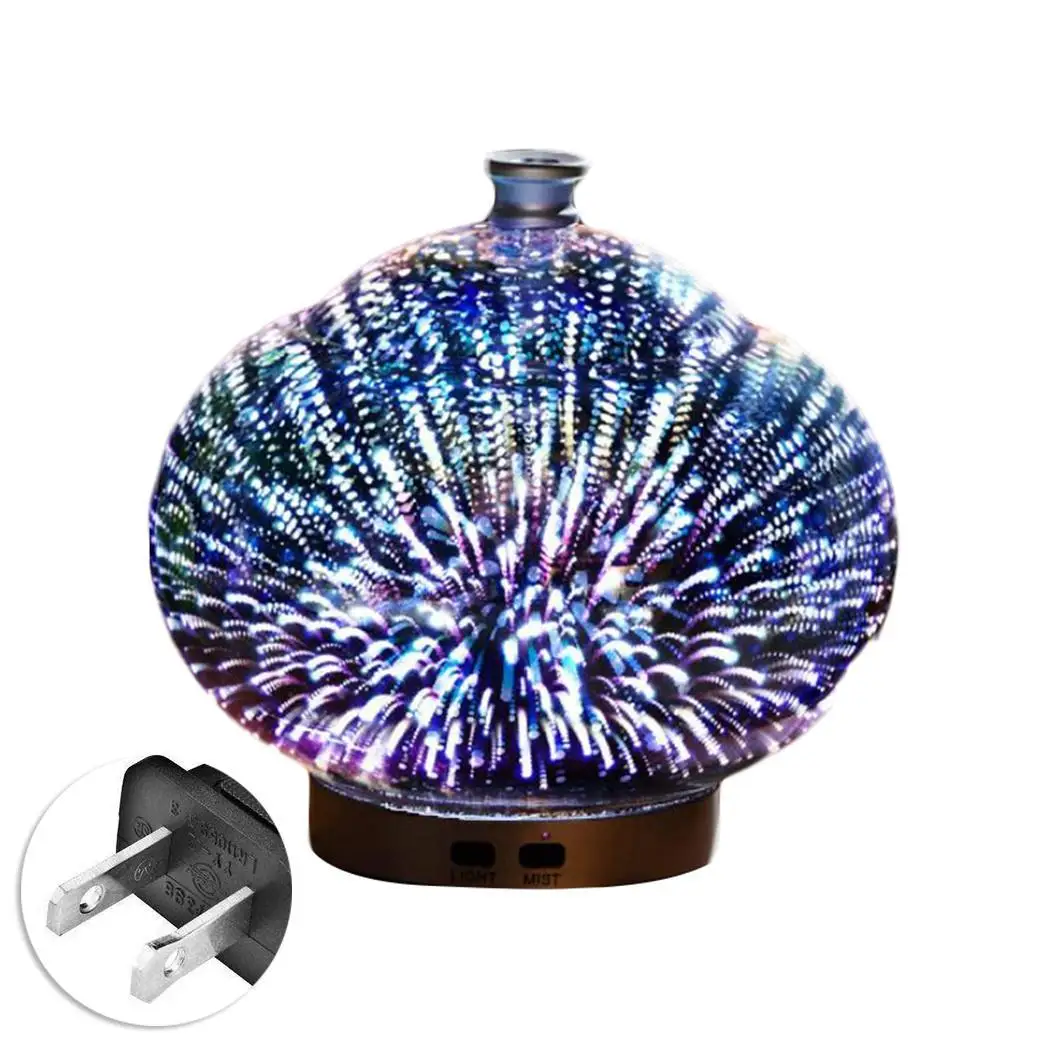

Durable Ultrasonic Air Aroma Humidifier Air Diffuser Adapter 100ml 20-30ML/H With Multilocor LED Lights Home 1