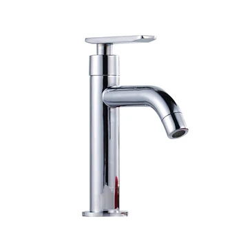 

1PC Faucet Single Hole Easy to Install Stainless Steel Rustproof Water Tap Faucet for Bathroom Kitchen Wash Basin