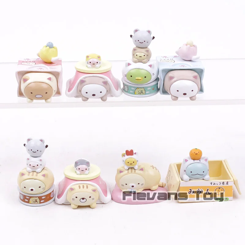 Japan Cartoon Kawaii Sumikko Gurashi Mini Animals Toys Dolls PVC ...