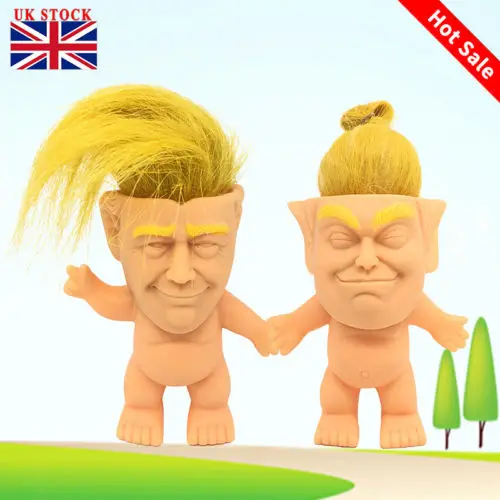 

10cm Donald Trump Troll Doll Funny President Collectible Toy Novelty Gift Gag