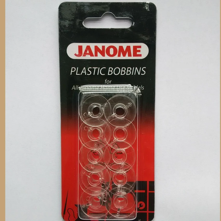 

JANOME Plastic Bobbins x10 in Packet for All Janome Home Use Model 200122005