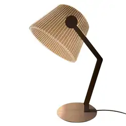 3D эффект стереовидение светодиодный настольная лампа дерево Поддержка акриловый абажур светодиодный свет Гостиная лампа для чтения в