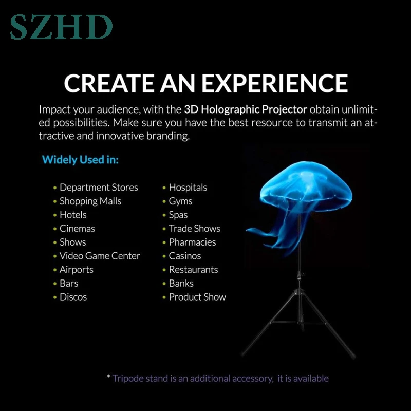 SZHD 65Z holo 65 Dseelab голограмма 3d светодиодный вентилятор 3d голографический светодиодный рекламный экран