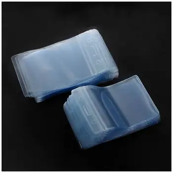 

50 Pcs Clear Plastic Vertical Name Tag Badge ID Card Holders