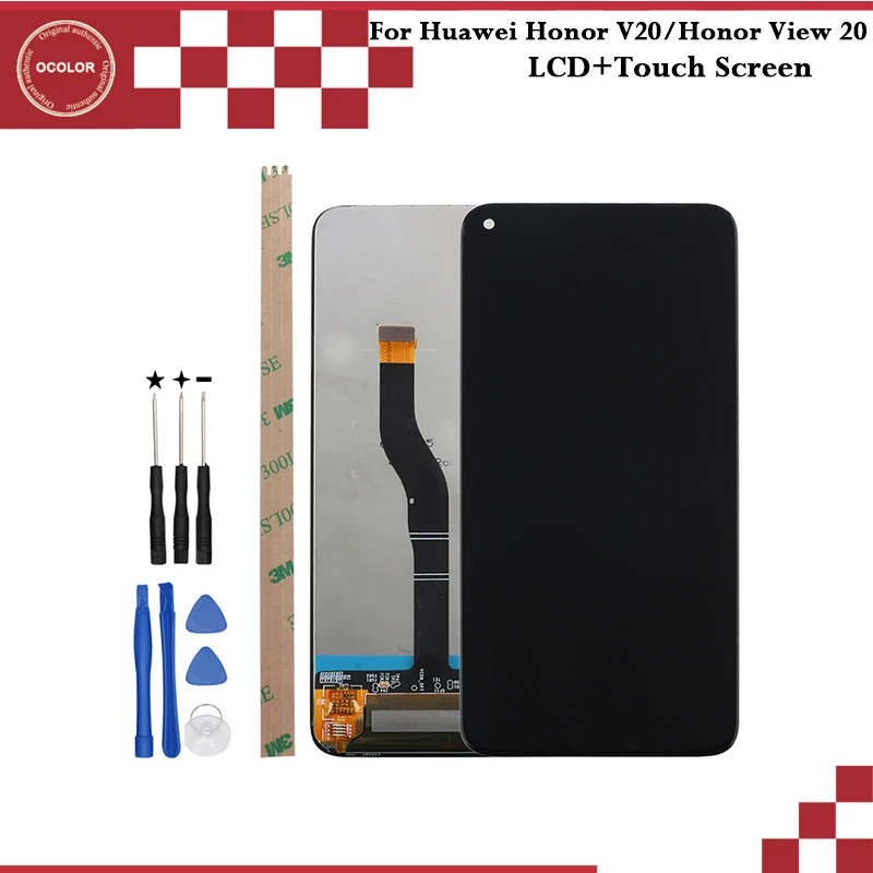 ЖК-дисплей и сенсорный экран ocolor для Huawei Honor V20 6 4 дюйма аксессуары телефонов View 20