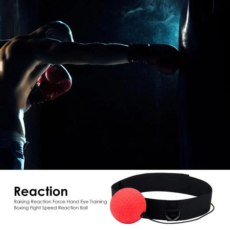 

Raising Reaction Force Hand Eye Training Boxing Fight Speed Ball Reaction Ball Exercise Workout Fitness Equipment