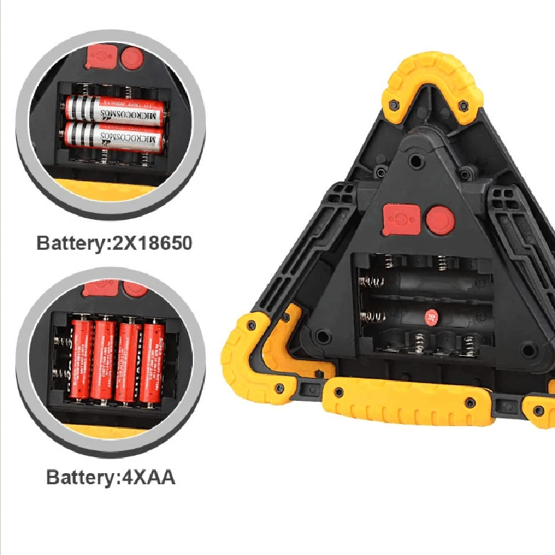 36 светодиодов 4 режима Открытый Портативный Ручка треугольник фонарик ремонт автомобиля рабочий Предупреждение светофора аварийный