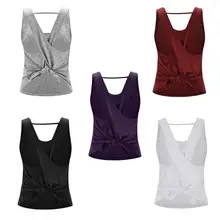 Весна и лето задний крест ремень красота назад Пластиковый Спорт на открытом воздухе, фитнес Йога жилет женский Йога Рубашка