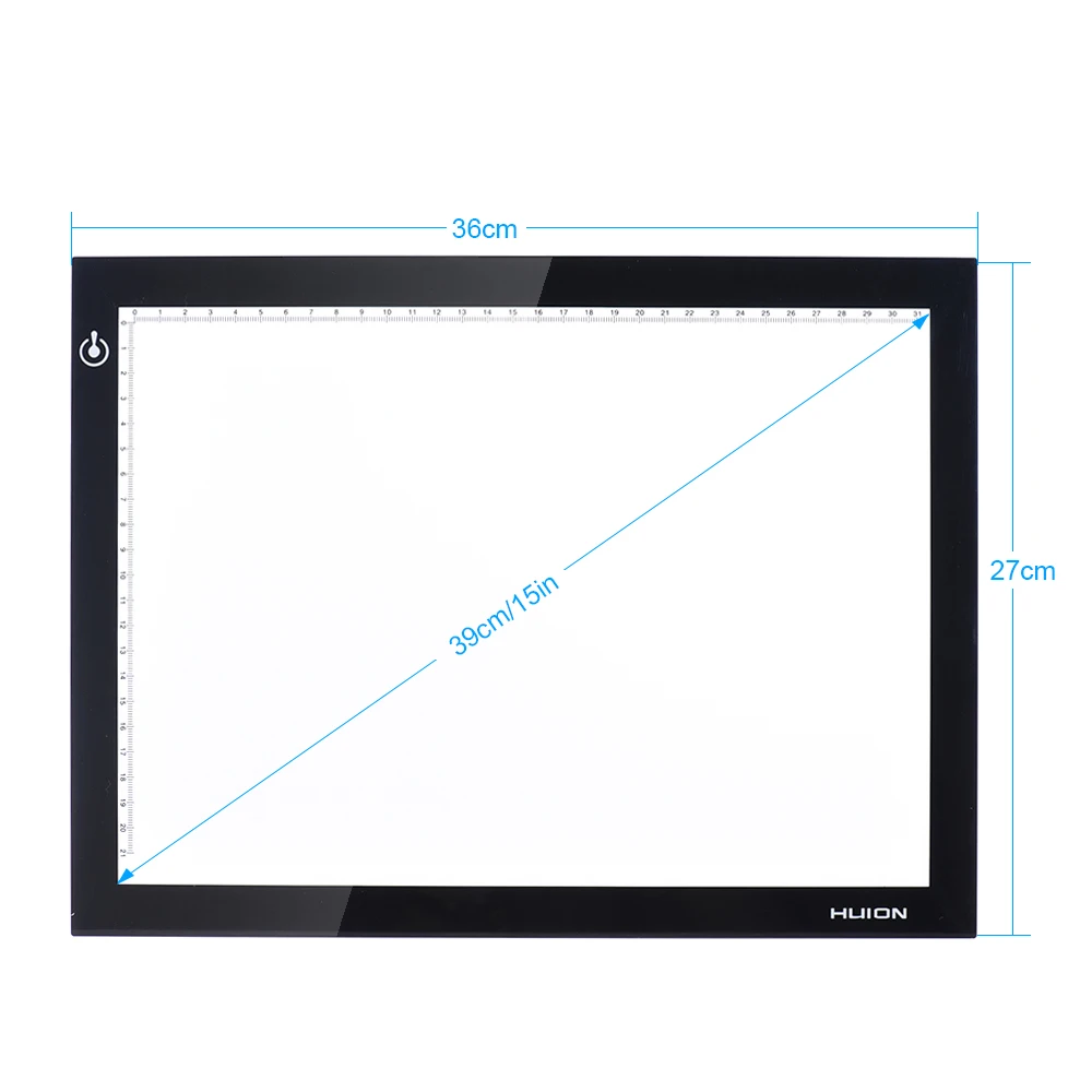 HUION L4S 1" A4 размер ультра-тонкий портативный светодиодный светильник Pad Box панель настольная доска Регулируемая подсветка Питание от USB