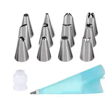 14 шт./компл. Обледенение трубопровода сопла из нержавеющей стали формы для выпечки торт крем для выпечки затяжек «Гвоздика» Кондитерские наконечники костюм дропшиппинг