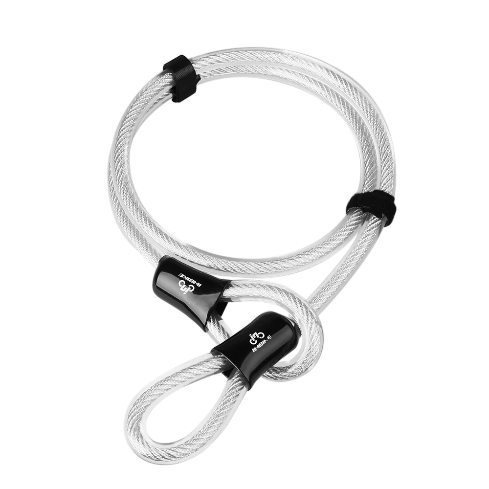 Braided Steel Cable Lock 1 Meter Anti Theft Heavy Duty Security Extension Cable Lock with Sealed