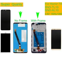 10Pcs/lot For HUAWEI Honor 7X LCD Display Touch Screen Digitizer with Frame for Honor 7X BND-L21 BND-L22 BND-L24 LCD Assembly