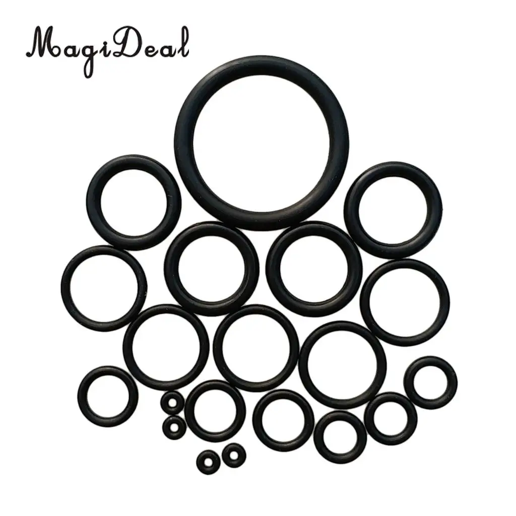 

MagiDeal 20 Pieces Standard Scuba Diving O-Ring Kit for Dive BCD, Regulator, Hose, Tank, Cylinder, Camera