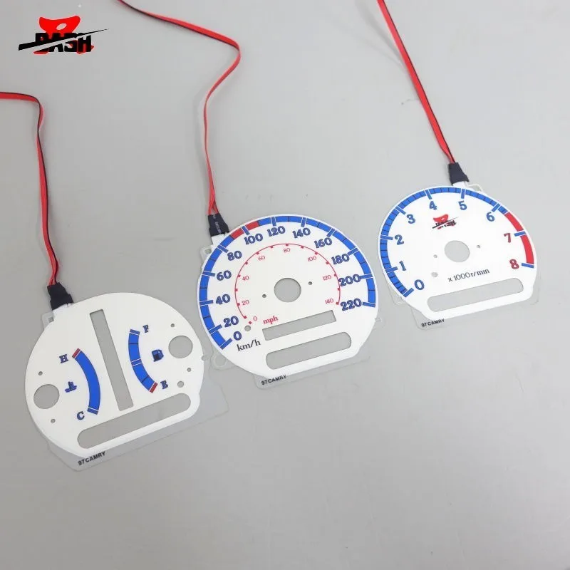 

DASH EL Glow Gauge for Camry 1998 2002 2-stage Reverse Glow White face Blue Lighting 220 km 8000 RPM