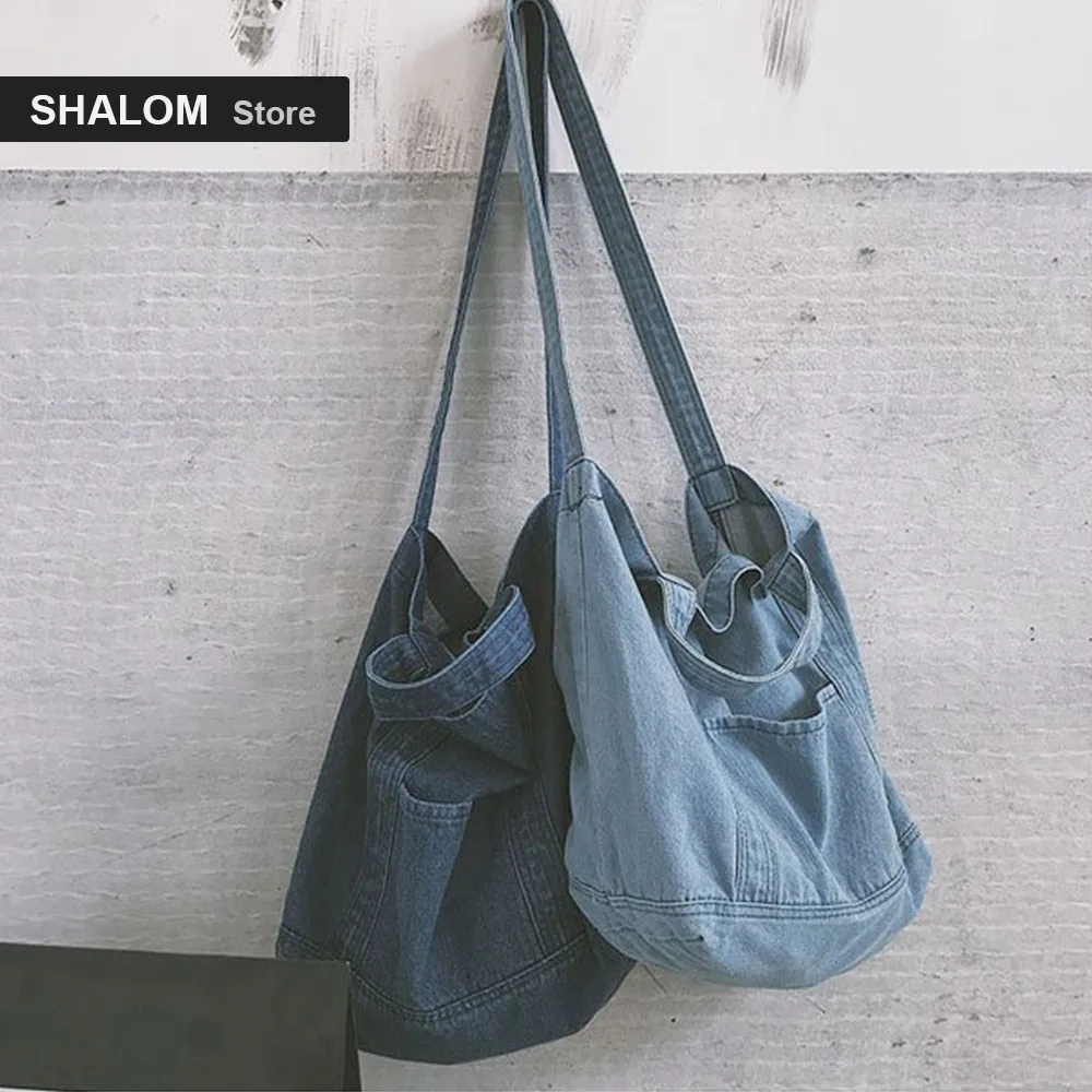 

Women handbag bag Chic Cowboy Cloth Package New Pattern Large Capacity Single Shopping Pocket Satchel