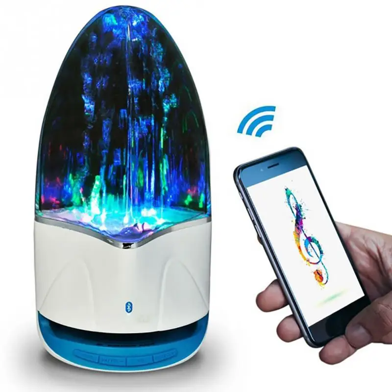 

LED Dancing Water Speakers Fountain Music For Desktop Laptop Computer PC USB Stereo Speakers 3.5mm For Tablet smartphone