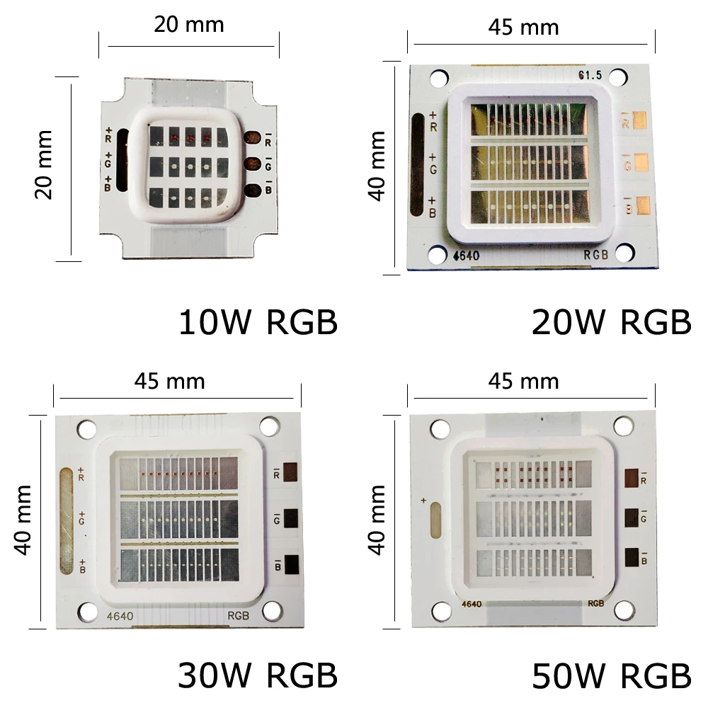 Светодиодный диодное крепление RGB DIY COB шарик высокой мощности прожектор лампа