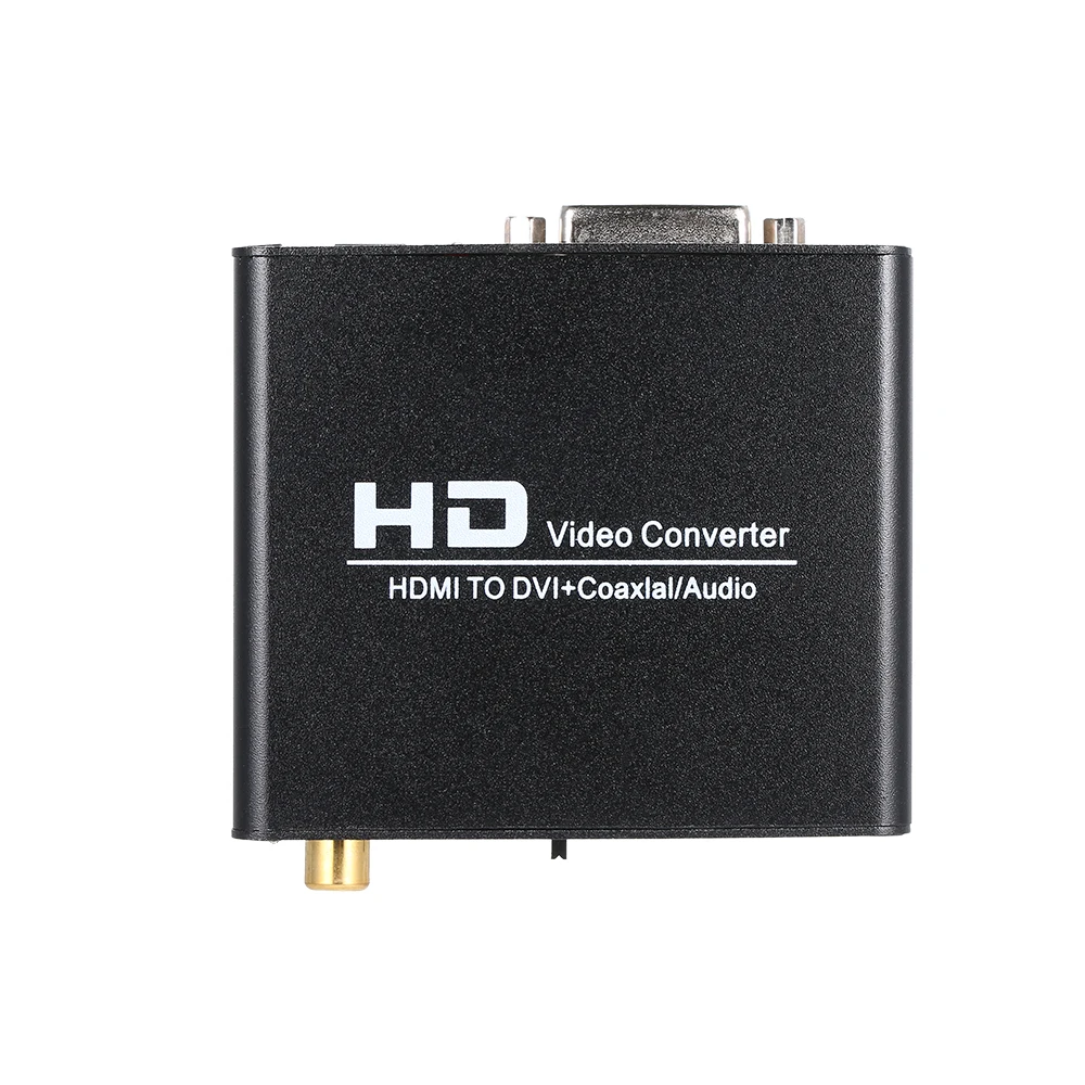 HD к DVI конвертер коаксиальный 3 5 аудио аналоговый и цифровой адаптер сигнала для