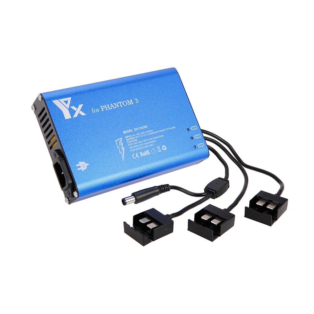 

4 in 1 Parallel Power Hub RC Battery Charger for DJIPhantom 3 Standard Professional Intelligent Advanced SE Drone Quadcopter