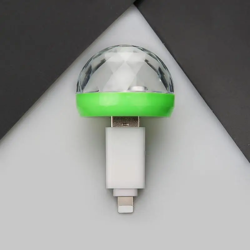 Мини USB Светодиодная лампа для вечеринки музыка магический шар подсветка
