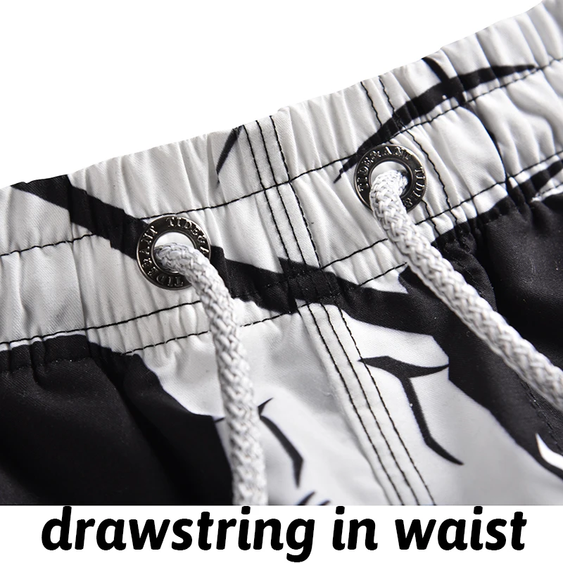 الرجال الأبيض الجمجمة المطبوعة مجلس السراويل تصفح سريعة الجافة السراويل رجل بناطيل الشواطئ فضفاض بناطيل الشواطئ M-4XL الركبة طول سروال سباحة ...