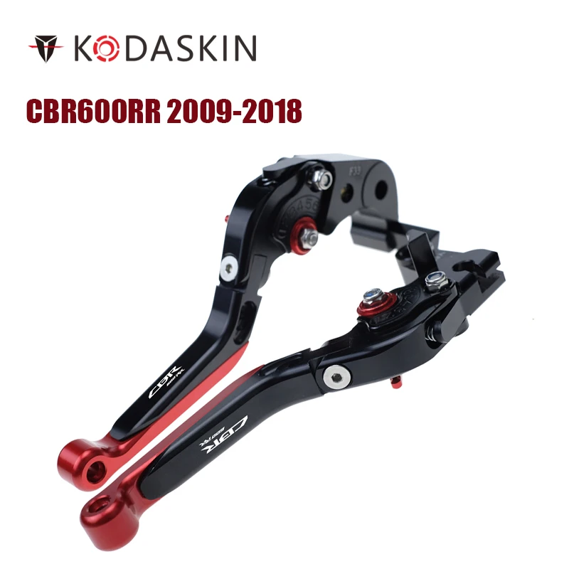 

KODASKIN Left and Right Folding Extendable Brake Clutch Levers for Honda CBR600RR 2009-2018