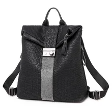 Fashion 2019 New Simple Women Anti Theft Travel Backpack Women Bag Black Diamond Mounting Leather Back Pack Bags For Women PU Fashion 2019 New Simple Women Anti Theft Travel Backpack Women Bag Black Diamond Mounting Leather Back Pack Bags For Women PU