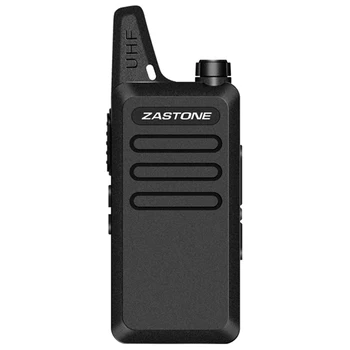 

2Pcs/lot Zastone ZT-X6 UHF 400-470 MHz Black handheld Communication Equipment Mini Radio Set Portable Small Walkie Talkie X6