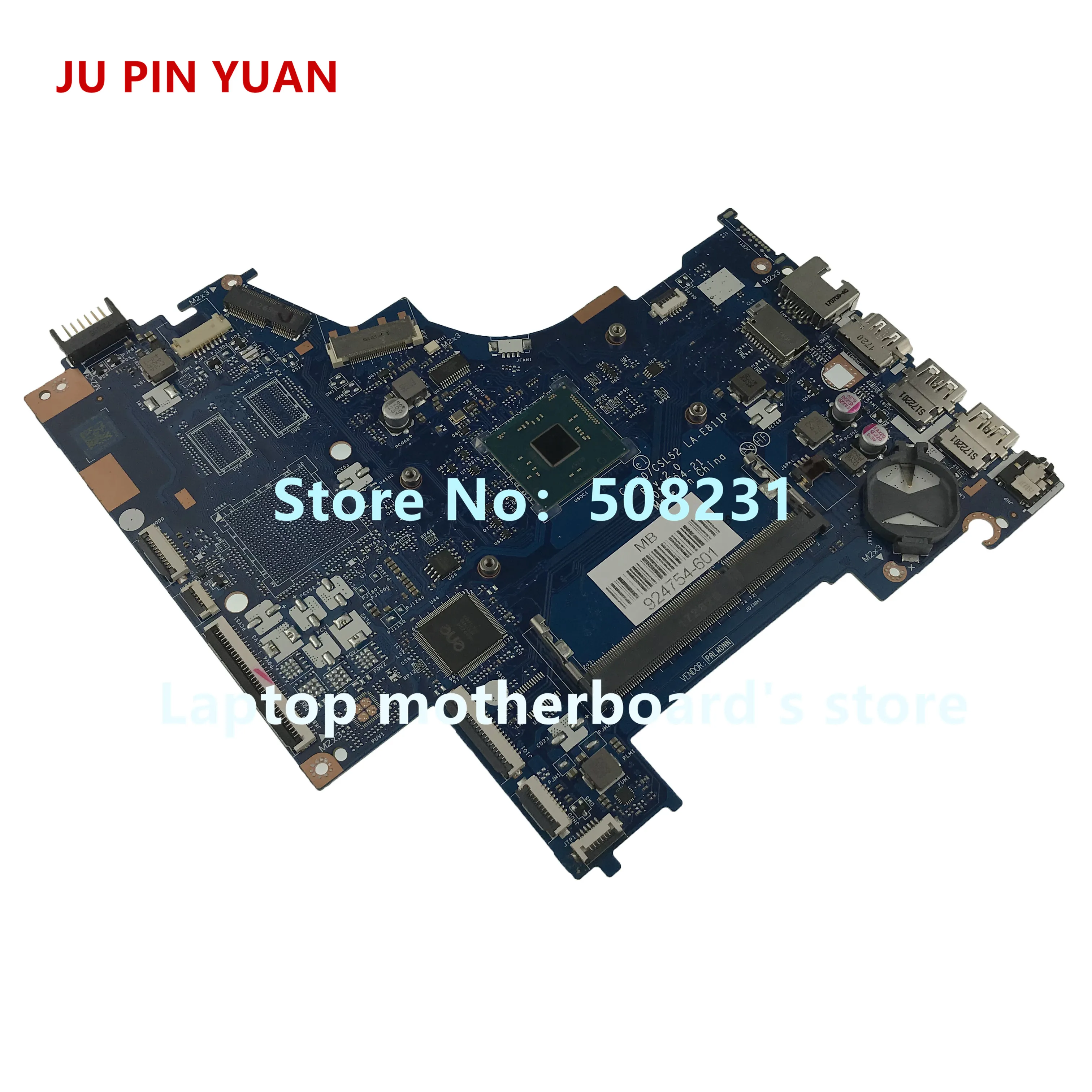 جو دبوس يوان 924754-601 CSL50/CSL52 LA-E811P اللوحة ل كمبيوتر محمول HP 15-BS020WM 15-BS اللوحة المحمول PentN3710 اختبار بالكامل