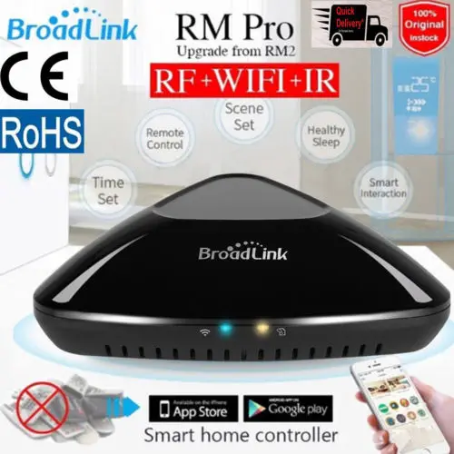 

Original Broadlink RM PRO Home Remote Control WIFI+IR+RF Switch Via IOS Android