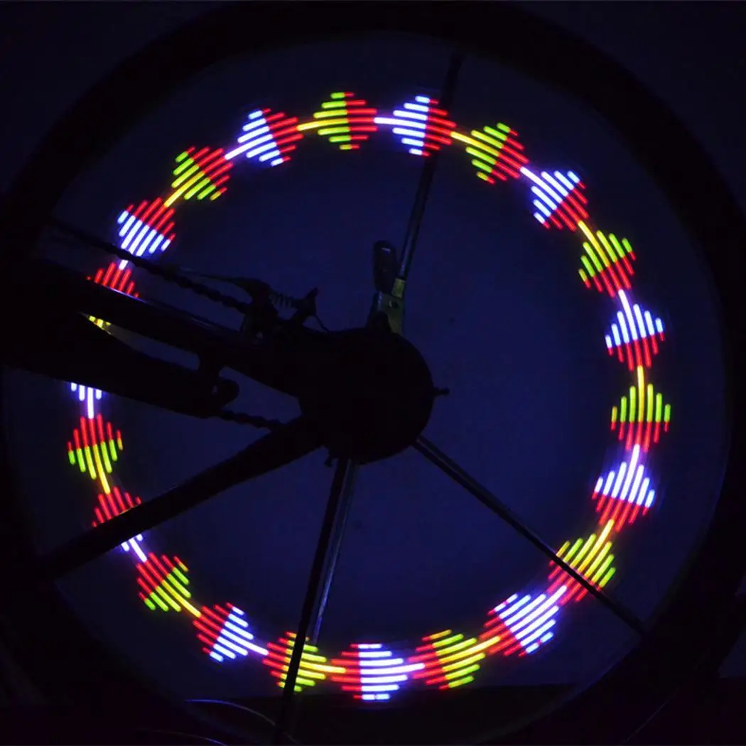 

Bicycle Motorcycle Car Bike Tyre Tire Wheel Valve 14 LED Flash Spoke Light Lamp bike spoke decorations