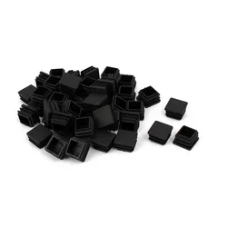 Promotion! Chair Leg Plastic Blanking End Cap Square Tube Insert Black 20mmx20mm 50pcs Black