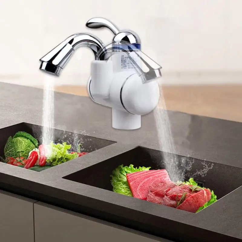 

220V Electric Instant Tankless Heater Faucet Hot Water Tap Kitchen Instant Heating Tap Water Heater Kitchen Accessories